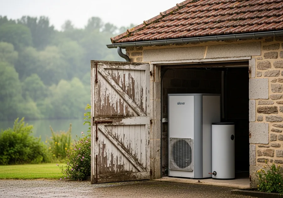Pompe à chaleur air/eau avec eau chaude sanitaire à Commelle-Vernay
