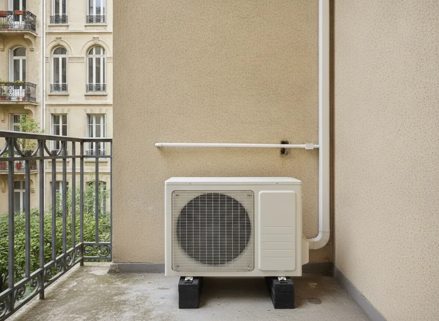 Climatisation réversible multi-split posée dans un appartement des Gratte-Ciel à Villeurbanne